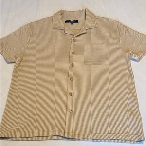 Rustic Souls NYC Shirt Khaki
Stripe Men’s Button Down